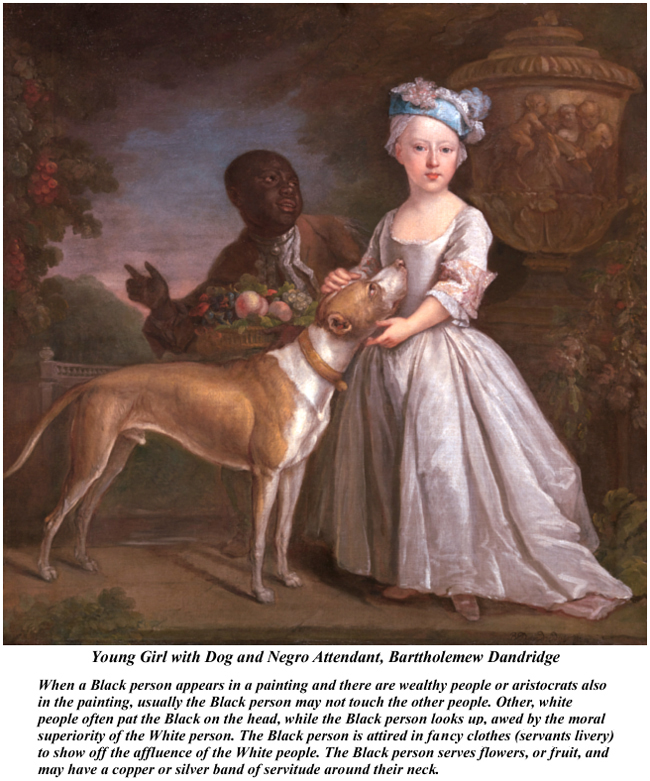 Young Girl with Dog and Negro Attendant Bartholemew Dandridge